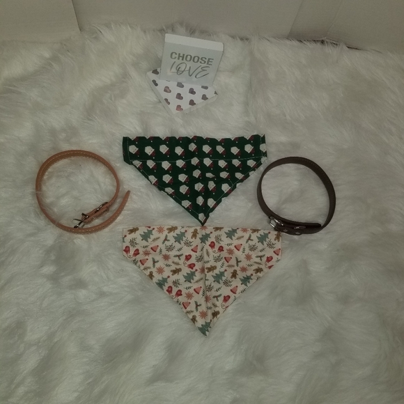 These are two cute dog collar belt one is brown and the other one is dark orange - Picture 3 of 4